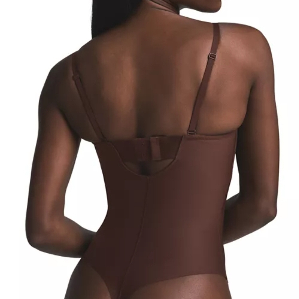 Elegant Brown Women's Swimsuit - Picture 2 of 5